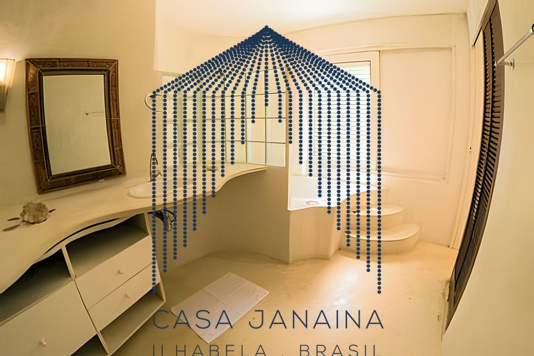 Casa beira-mar em Ilhabela c/Piscina