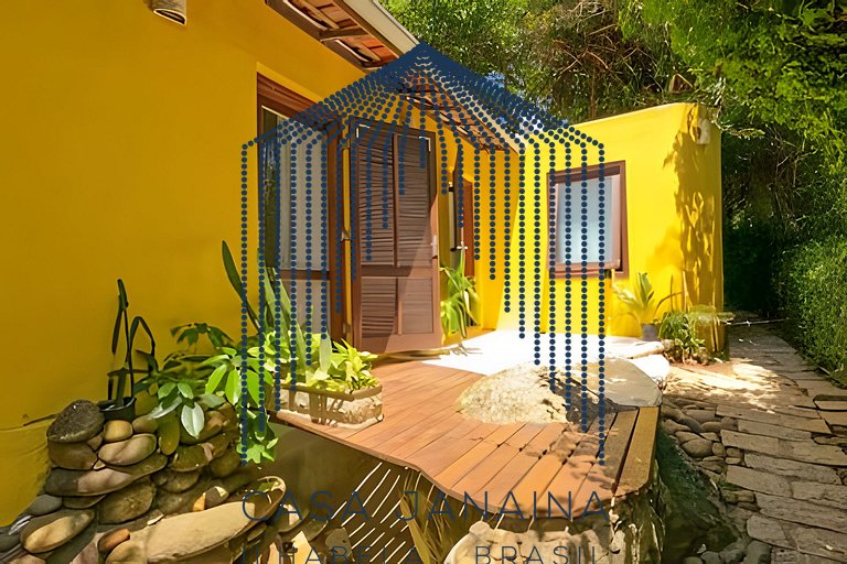 Quarto em casa beira-mar c/ piscina - Ilhabela
