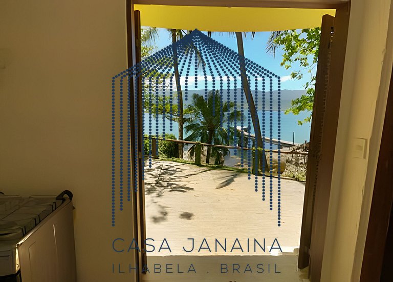 Chalé beira-mar c/ cozinha e piscina - Ilhabela